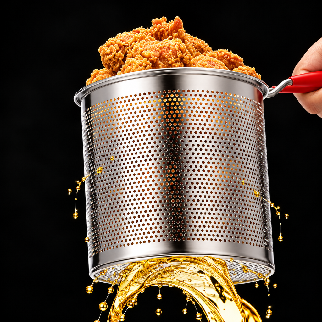 304 Stainless Steel Pot with Removable Basket