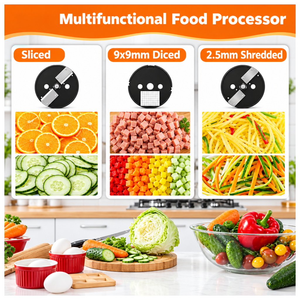 Multifunctional Electric Vegetable Chopper 3 in 1
