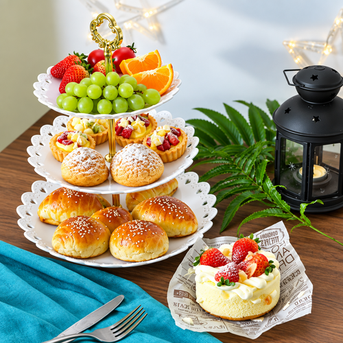 3 Layer Cake Stand Fruit Plate