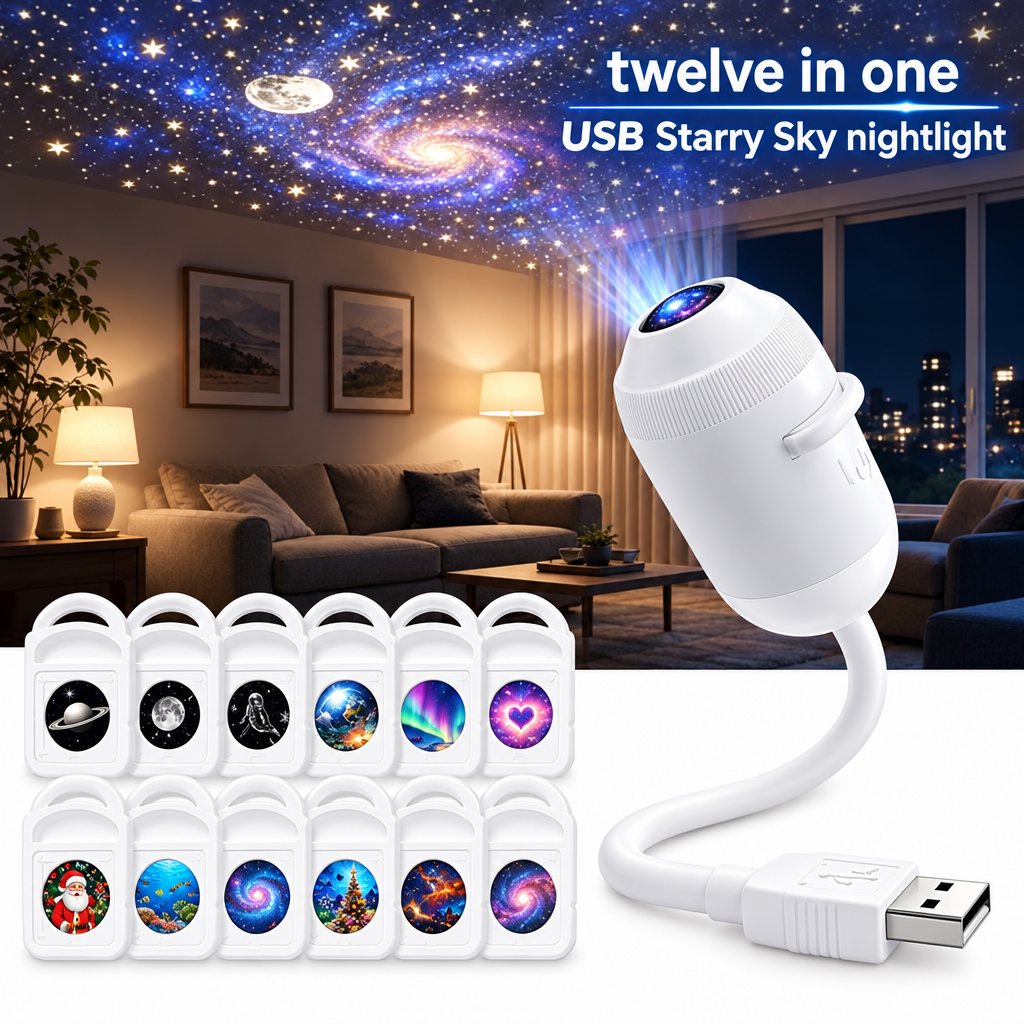 USB Starry Sky Galaxy Projector Light