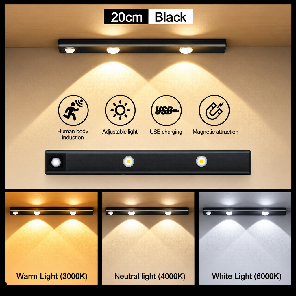 Motion Sensor LED Light with Different Colors