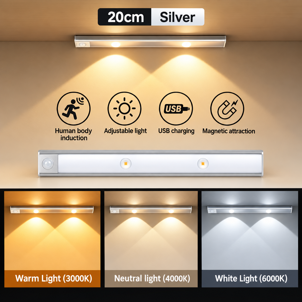 Motion Sensor LED Light with Different Colors