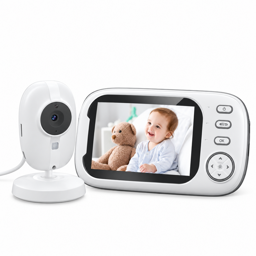 Wireless Video Baby Monitor with Night Vision & Temperature Monitoring