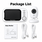 Wireless Video Baby Monitor with Night Vision & Temperature Monitoring