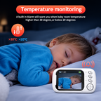 Wireless Video Baby Monitor with Night Vision & Temperature Monitoring