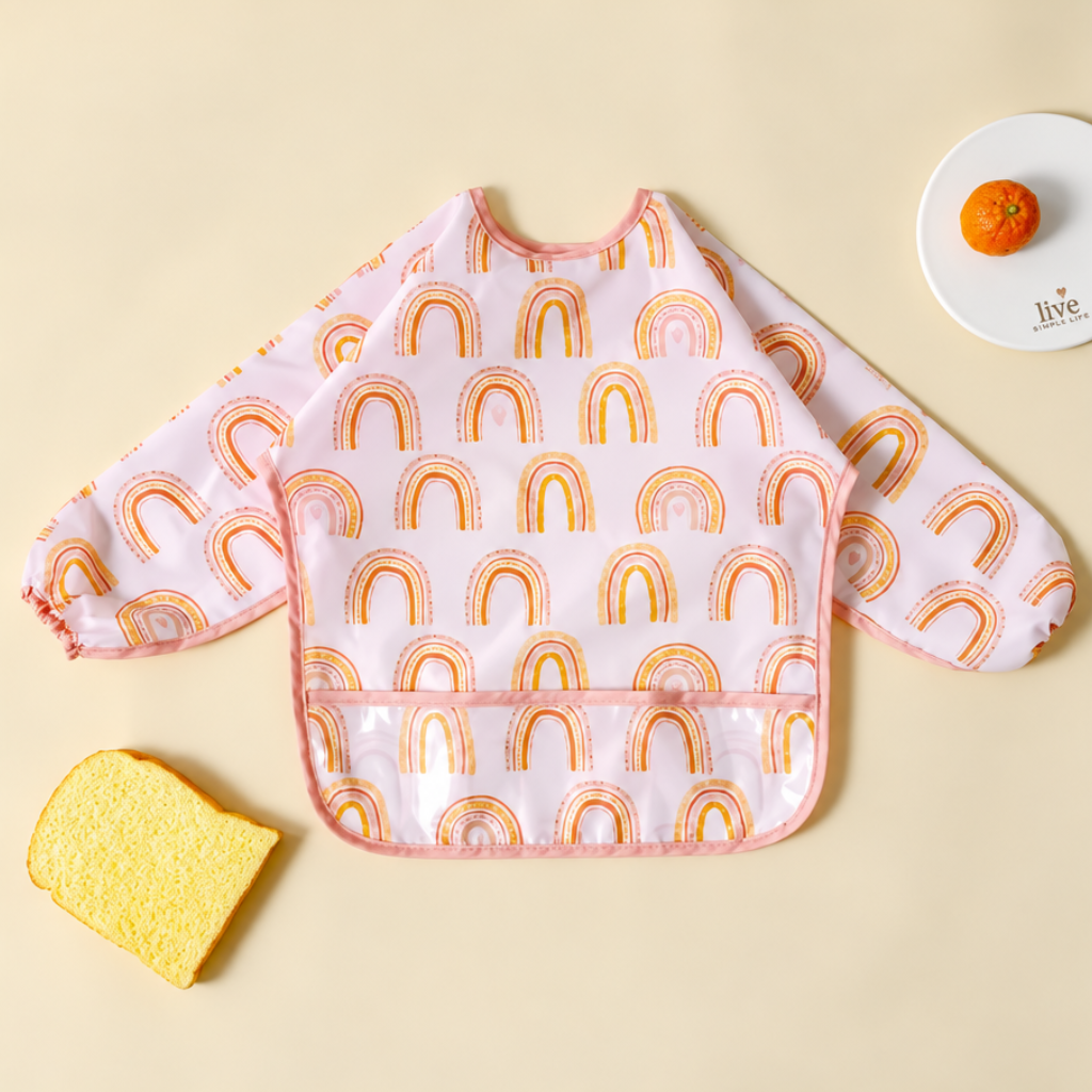 Long Sleeve, Waterproof Feeding Bibs, Easy To Clean