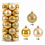24Pcs Christmas Tree Balls