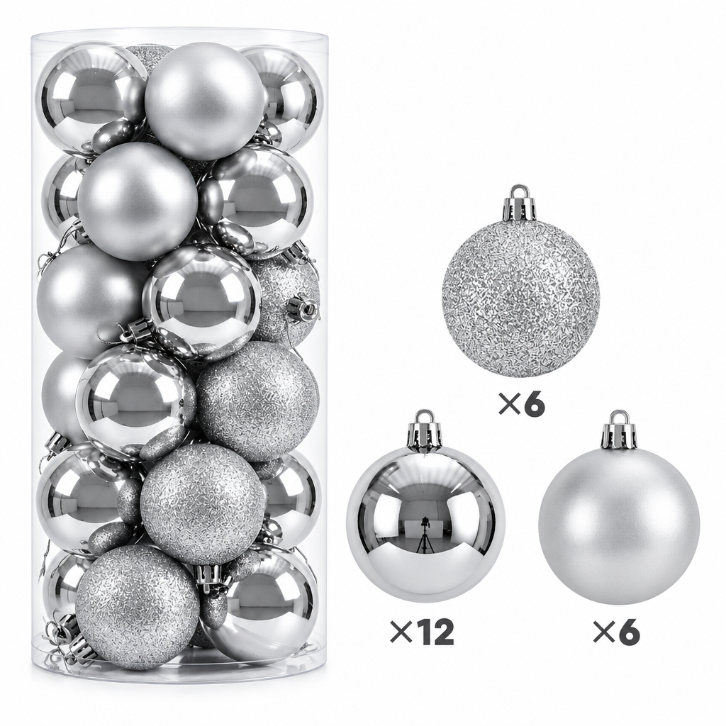 24Pcs Christmas Tree Balls