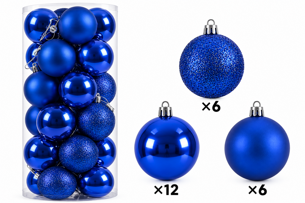 24Pcs Christmas Tree Balls