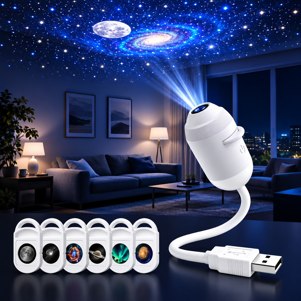 USB Starry Sky Galaxy Projector Light