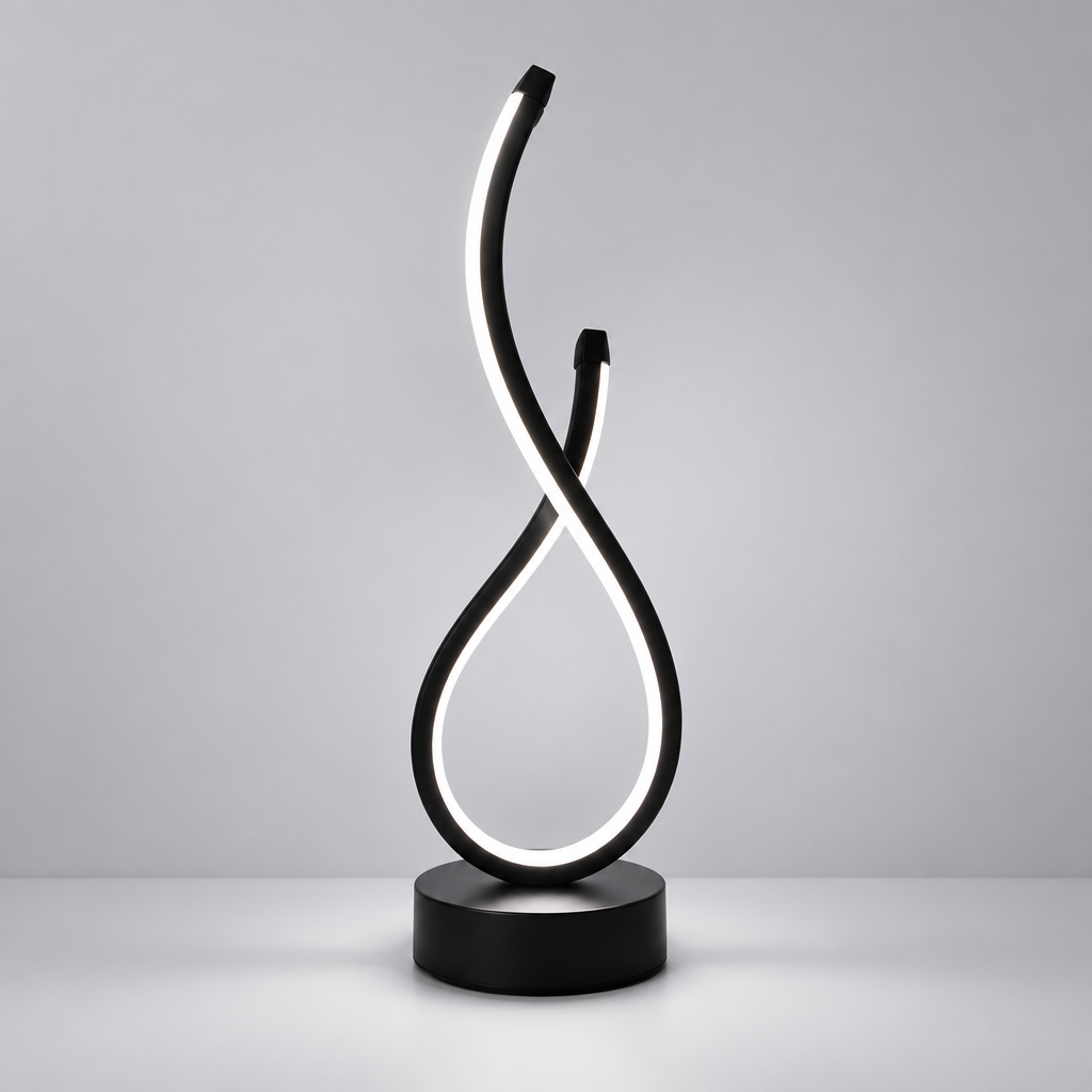 Spiral LED Desk Lamp with 3 Colors