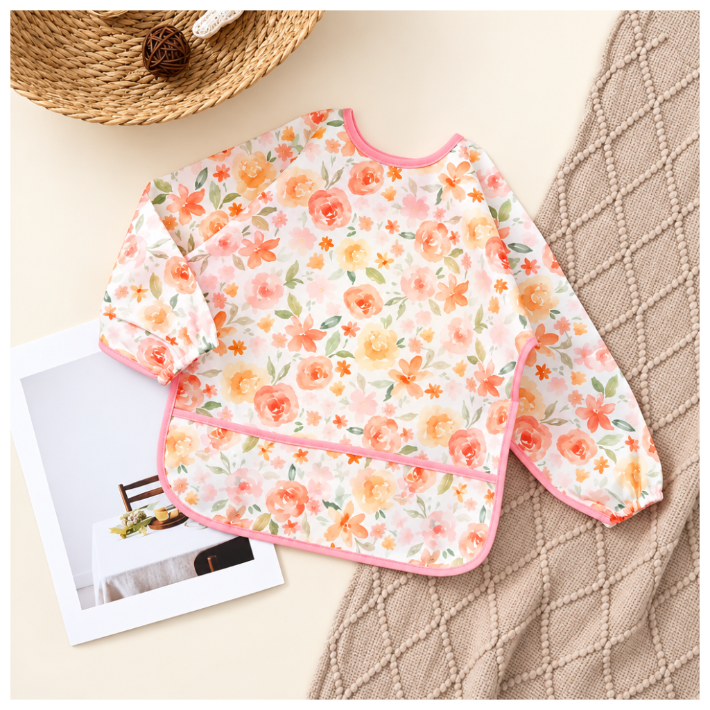 Long Sleeve, Waterproof Feeding Bibs, Easy To Clean