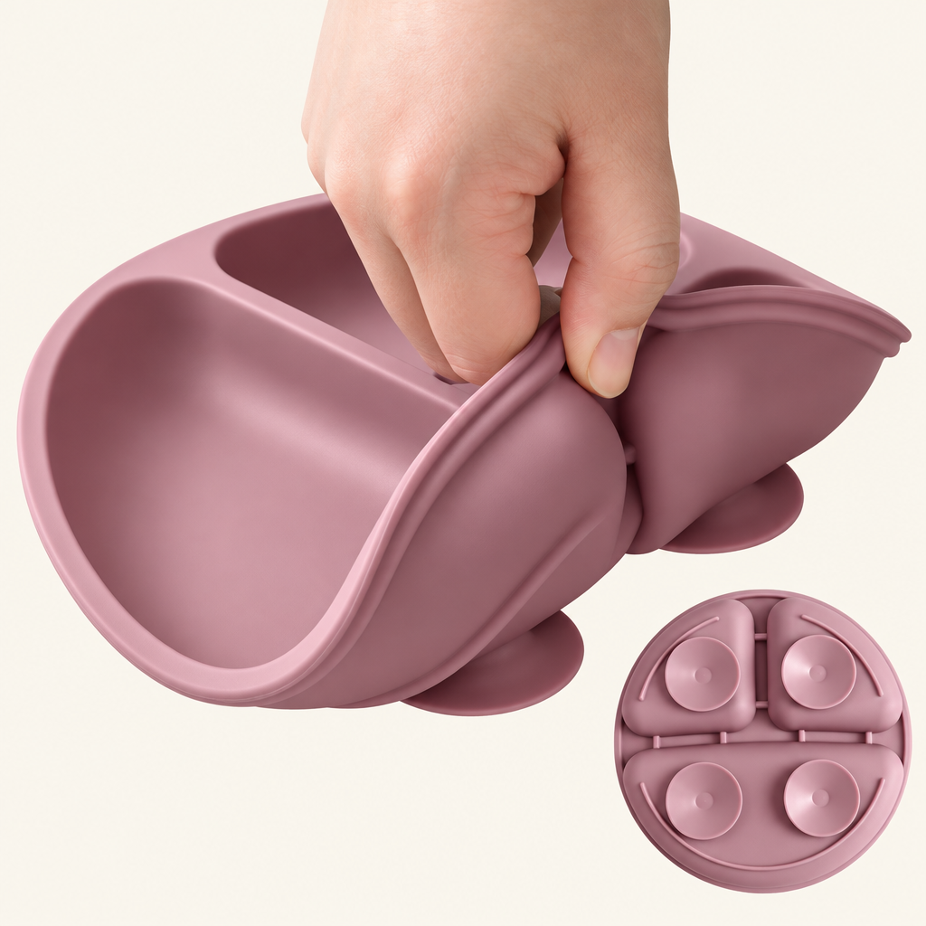 Baby Sucker Silicone Dining Plate