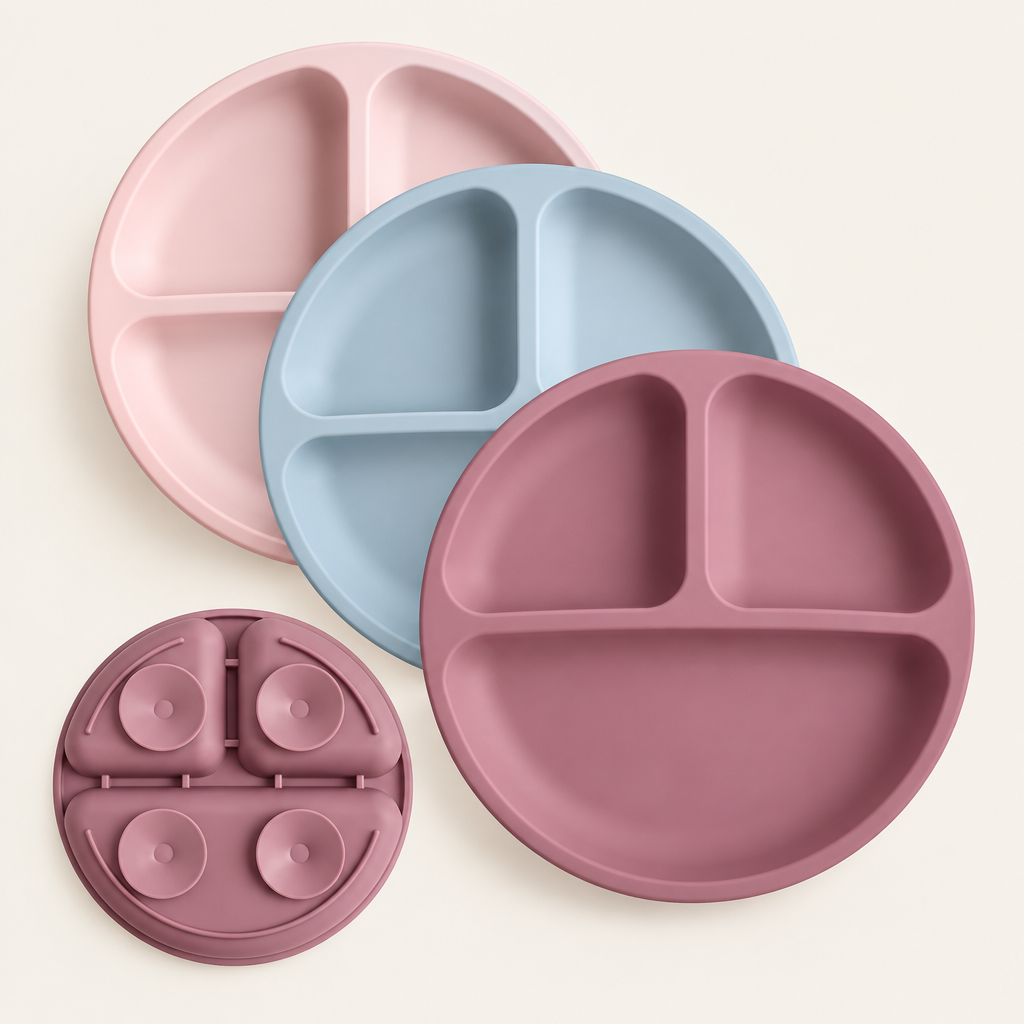 Baby Sucker Silicone Dining Plate