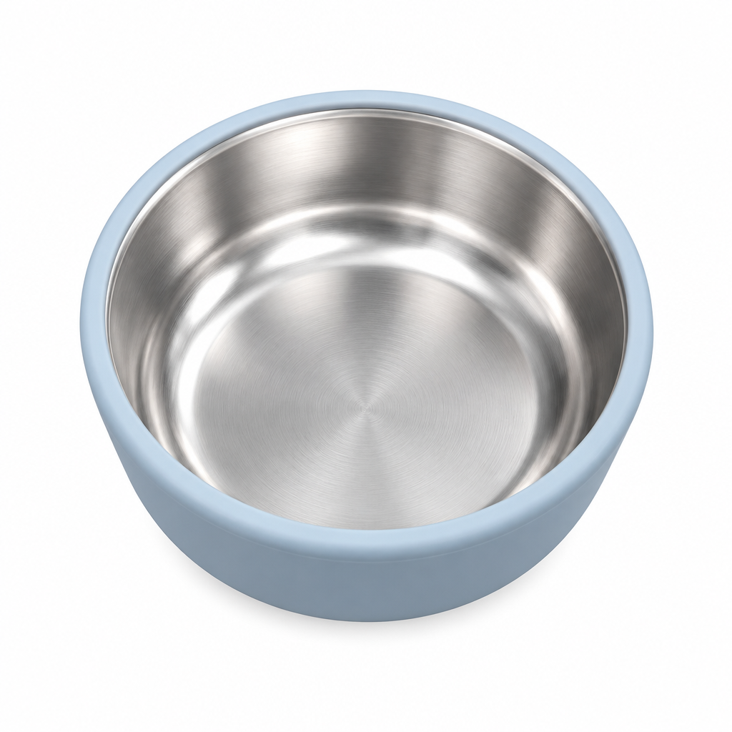 Silicone Sucker Bowl With Detachable Stainless Steel Bowl