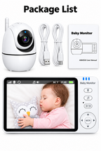 355° Wireless Video Baby Monitor with Night Vision & Temperature Monitoring